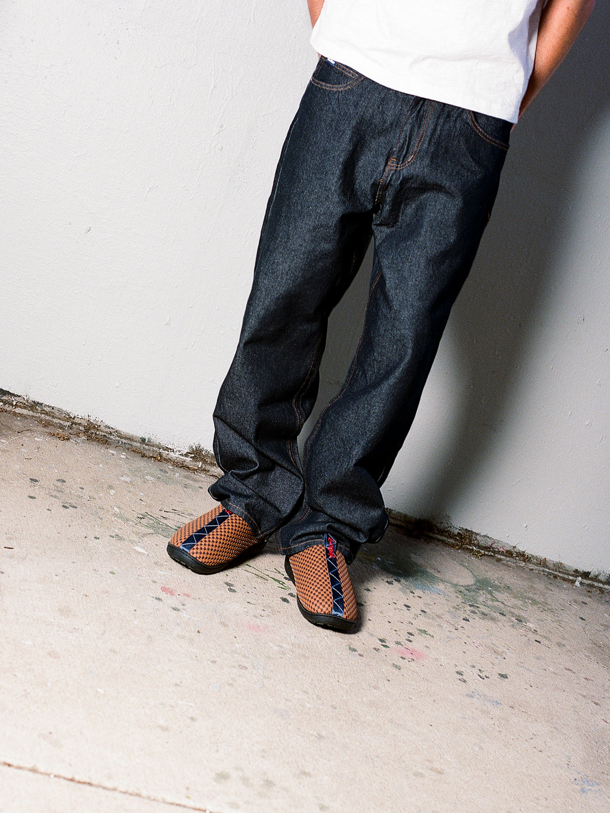 SUBU×BUTTER Woven Sandal Tan / Navy