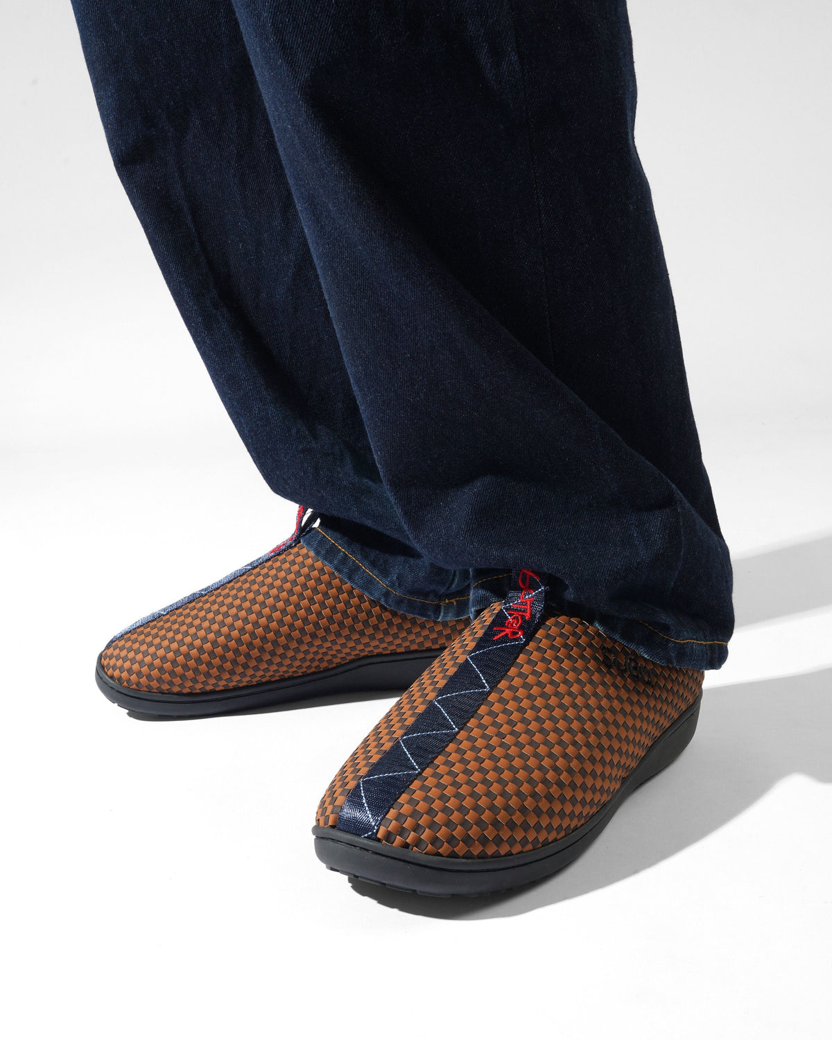 SUBU×BUTTER Woven Sandal Tan / Navy