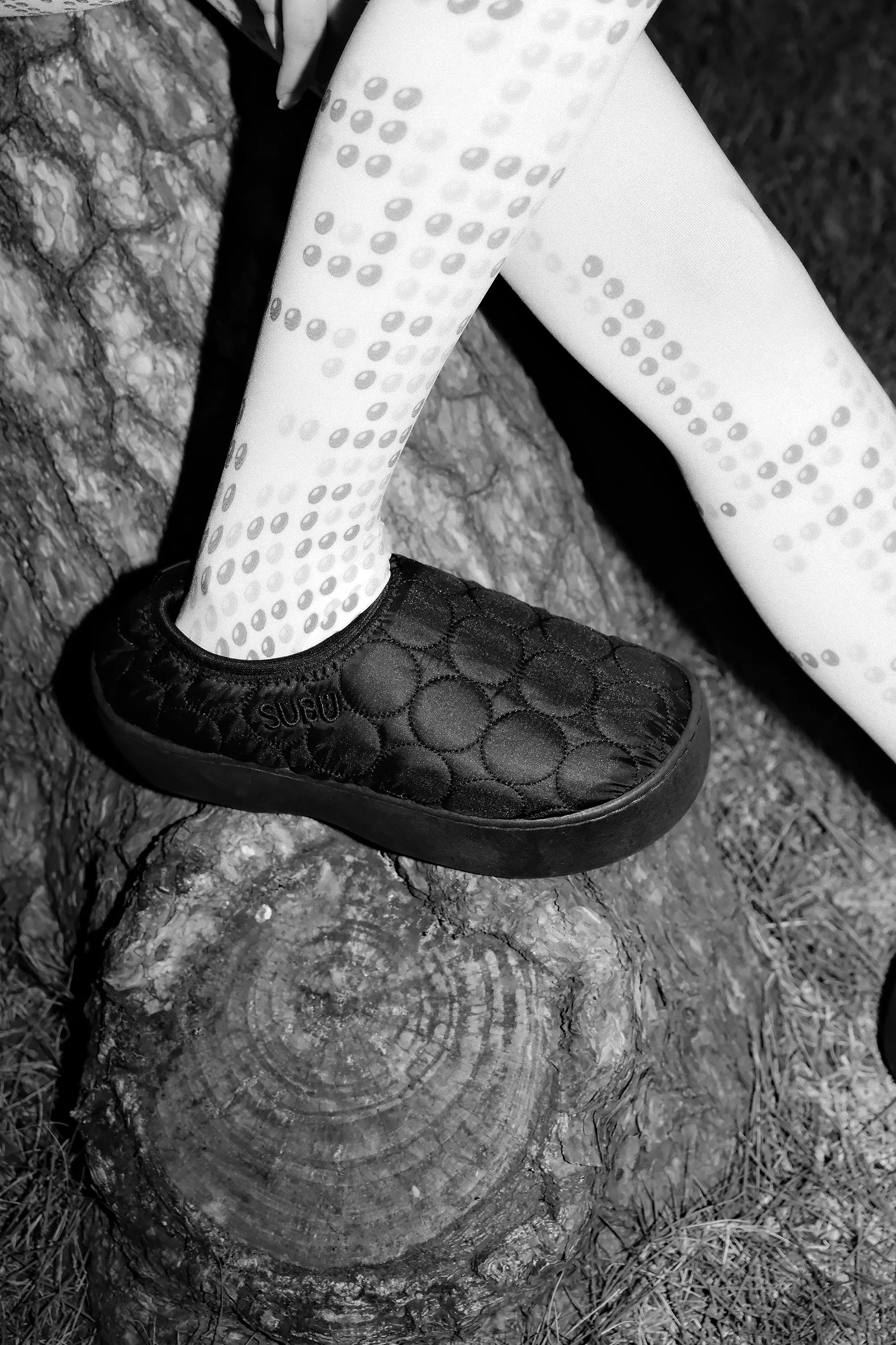 SUBU Vamp Platform Circle BLACK
